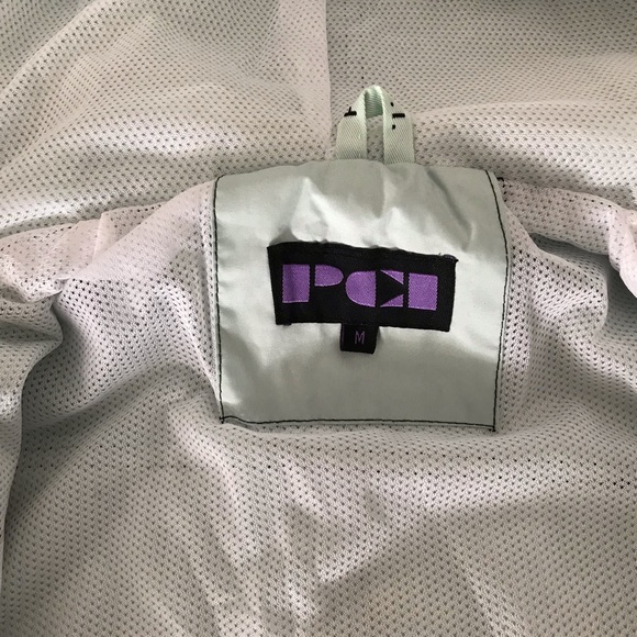 Aqua colored windbreaker for women - Picture 3 of 8